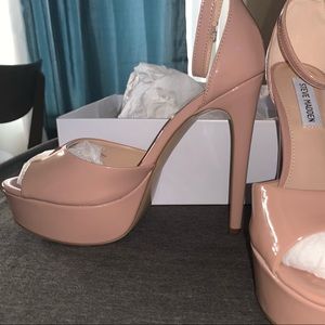 Steve Madden Patent Leather Blush Nude